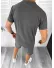 Trening barbati gri inchis pantaloni + tricou 10590 D3-1.2