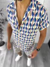 Compleu de vara camasa imprimeu + pantaloni 12001 I15-3.2