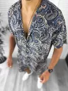Compleu de vara camasa imprimeu + pantaloni 12780 D11-4