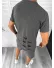 Compleu barbati tricou+pantaloni gri inchis 12781 41-4