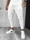Trening barbati slim fit alb camasa + pantaloni 8203 119*