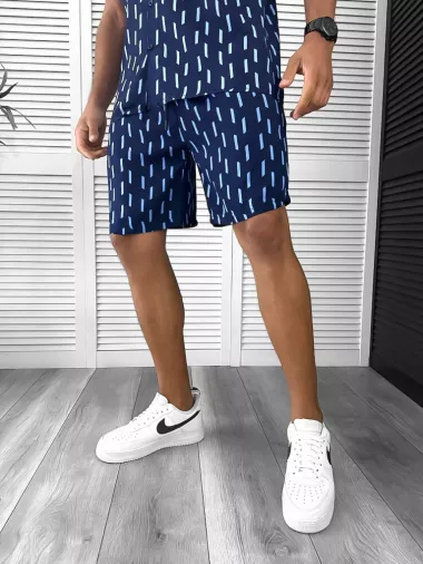 Compleu de vara camasa imprimeu + pantaloni 12752 O2-2.2