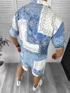 Compleu de vara camasa imprimeu + pantaloni 12753 O2-4.3