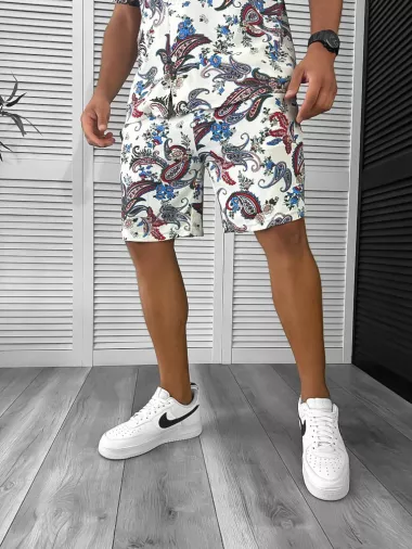 Compleu de vara camasa imprimeu + pantaloni 12754 N7-4.3