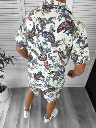 Compleu de vara camasa imprimeu + pantaloni 12754 N7-4.3