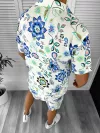 Compleu de vara camasa imprimeu + pantaloni 12162 I15-4.3