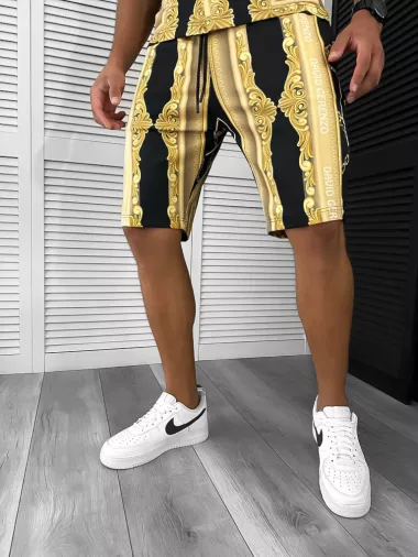 Compleu de vara camasa imprimeu + pantaloni 12767 O2-4.3