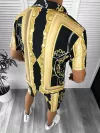 Compleu de vara camasa imprimeu + pantaloni 12767 O2-3.3