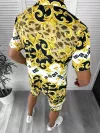 Compleu de vara camasa imprimeu + pantaloni 12768 I15-1.1