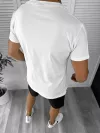 Trening barbati alb/negru pantaloni + tricou 11701 89-4*