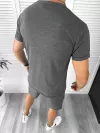 Trening barbati gri pantaloni + tricou 11701 41-4