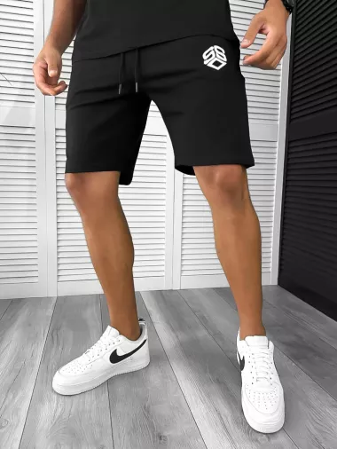 Trening barbati negru/negru pantaloni + tricou 11701 O6-4.3