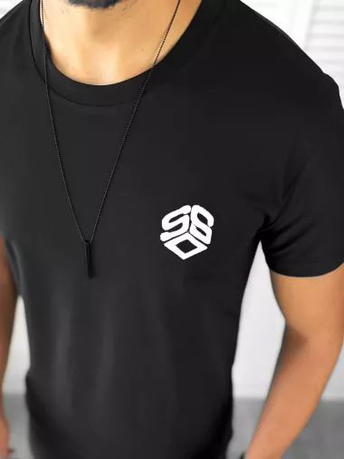 Trening barbati negru/negru pantaloni + tricou 11701 O6-4.3