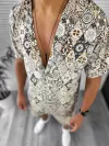 Compleu de vara camasa imprimeu + pantaloni 12740 O4-2.3