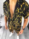 Compleu de vara camasa imprimeu + pantaloni 12741 39-2