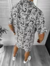 Compleu de vara camasa imprimeu + pantaloni 12746 O2-5.2
