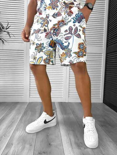 Compleu de vara camasa imprimeu + pantaloni 12748 30-3