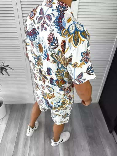 Compleu de vara camasa imprimeu + pantaloni 12748 30-3