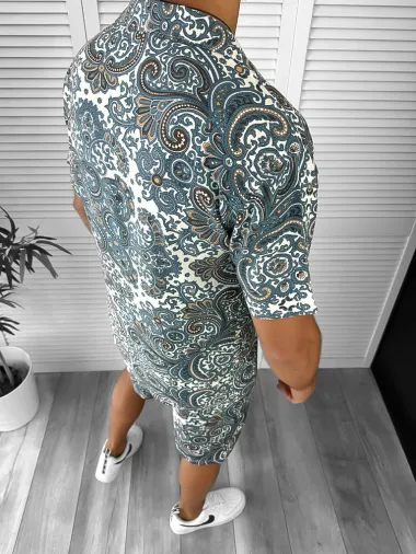 Compleu de vara camasa imprimeu + pantaloni 12749 P19-3.3