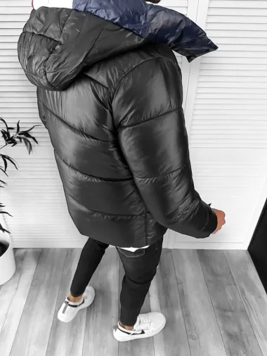 Geaca barbati de iarna neagra A2312 T6