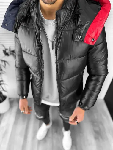 Geaca barbati de iarna neagra A2312 T6