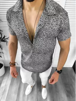 Camasa barbati casual gri 12517 39-1.2
