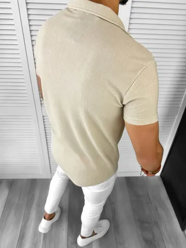 Camasa barbati casual bej 12520 P19-1.1