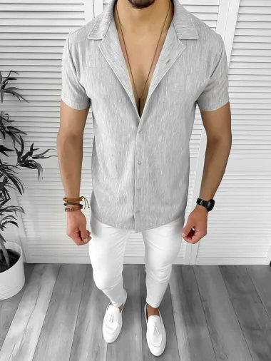 Camasa barbati casual gri 12524 P20-1.2