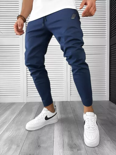 Pantaloni de trening bleumarin conici 12604 113-2.2