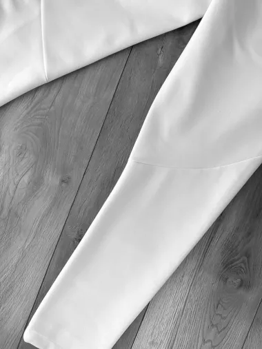 Pantaloni de trening albi conici 12604 81-4.1