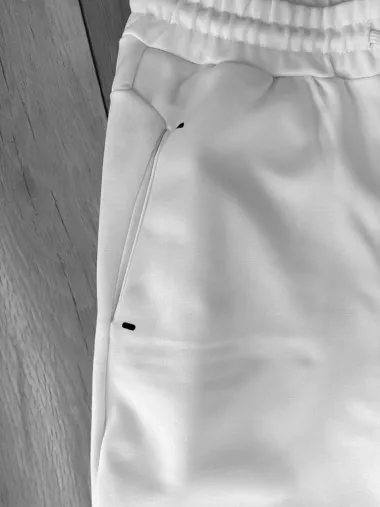 Pantaloni de trening albi conici 12604 81-4.1