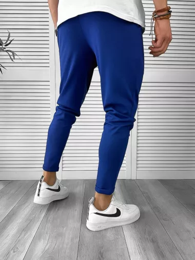 Pantaloni de trening albastri conici 12605 85-3.1
