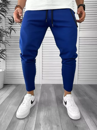 Pantaloni de trening albastri conici 12605 85-3.1