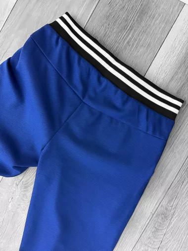 Pantaloni de trening albastri conici 12605 85-3.1