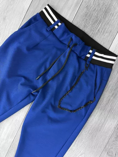 Pantaloni de trening albastri conici 12605 85-3.1