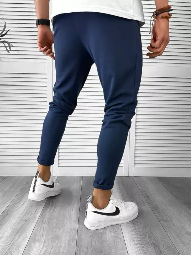 Pantaloni de trening bleumarin conici 12605 87-3.1