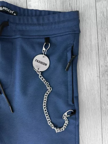 Pantaloni de trening bleumarin conici 12606 86-3.1