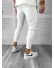 Pantaloni de trening albi conici 12606 80-4.2