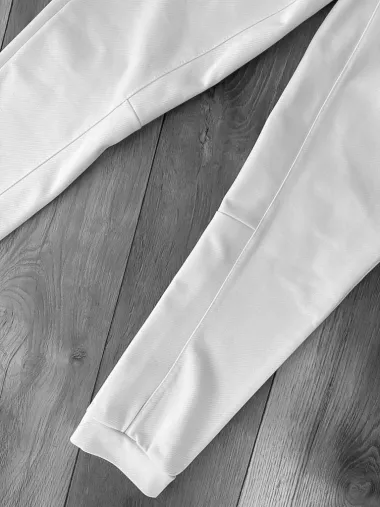 Pantaloni de trening albi conici 12606 80-4.2
