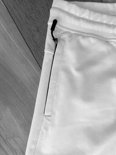 Pantaloni de trening albi conici 12606 80-4.2