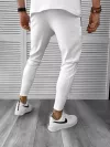 Pantaloni de trening albi conici 12608 113-1.1
