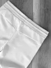 Pantaloni de trening albi conici 12608 113-1.1