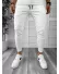Pantaloni de trening albi conici 12609 80-2.2