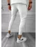 Pantaloni de trening albi conici 12609 80-2.2