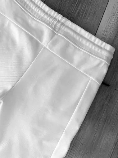 Pantaloni de trening albi conici 12609 80-2.2