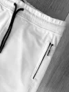 Pantaloni de trening albi conici 12609 113-4