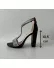 Sandale dama cu toc negre GH107 T13-1