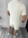 Compleu barbati tricou+pantaloni alb 12615 32-2.3