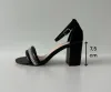 Sandale dama cu toc gros negre GH115