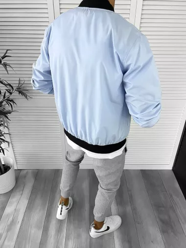 Geaca barbati de toamna albastra din fas subtire 12334 N4 5